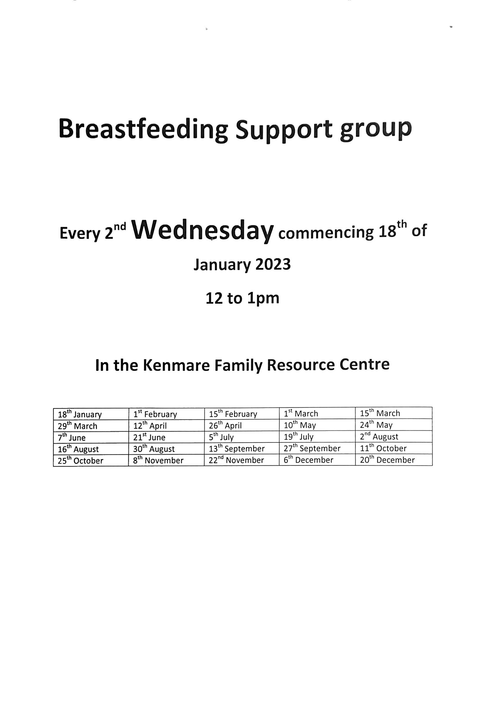 Breastfeeding support group