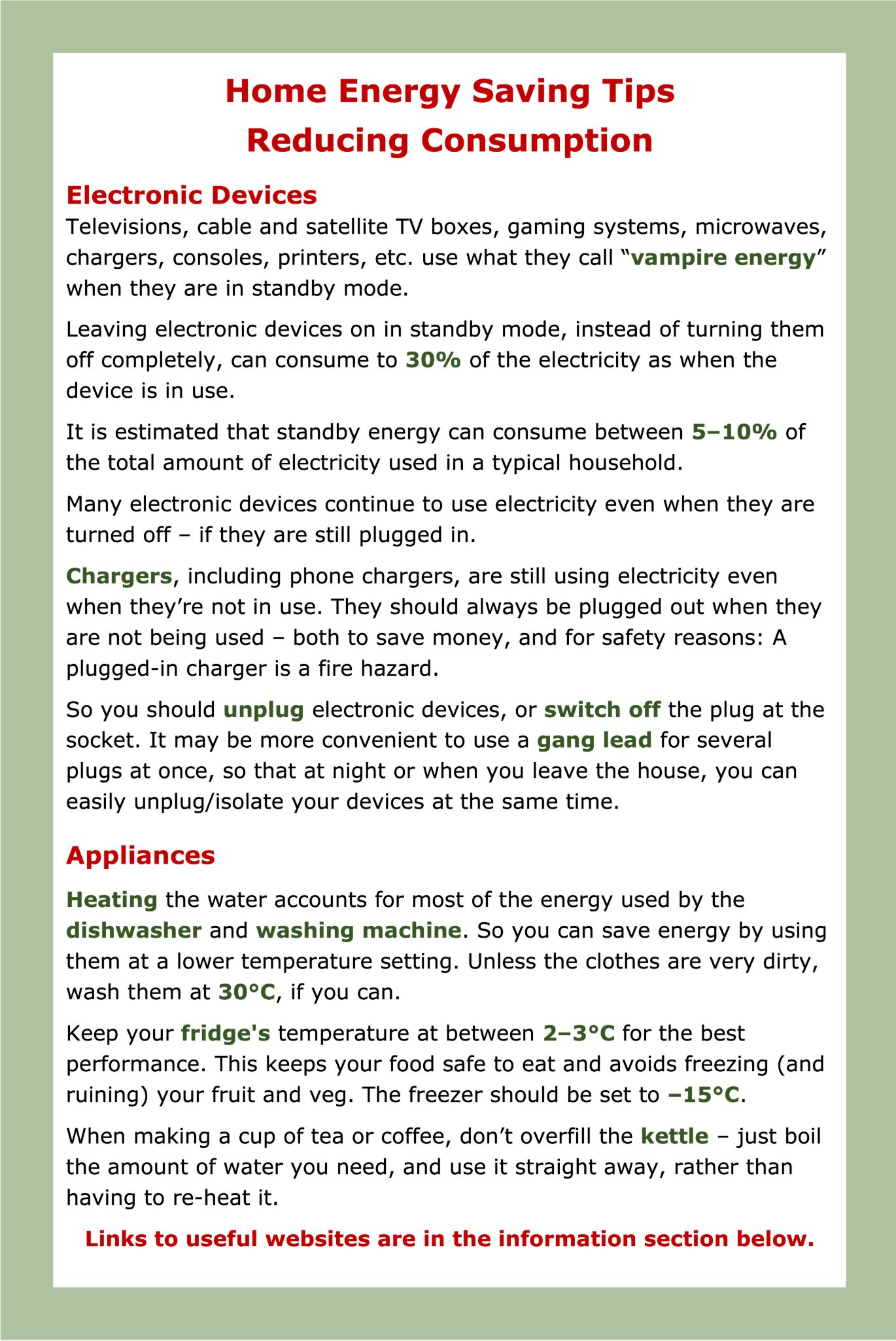 Energy Savings Post Devices