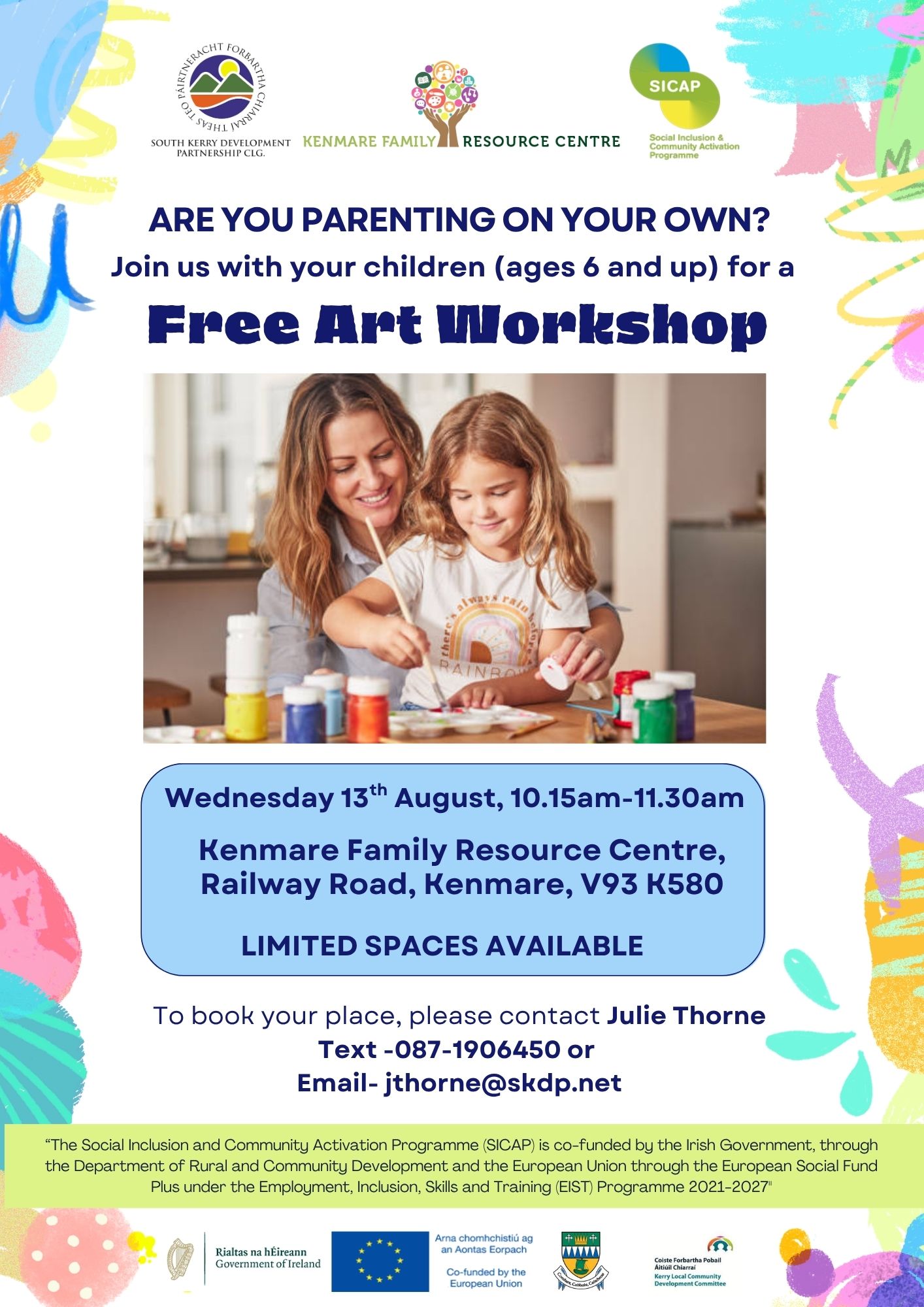 Free Art Workshop Kenmare Summer