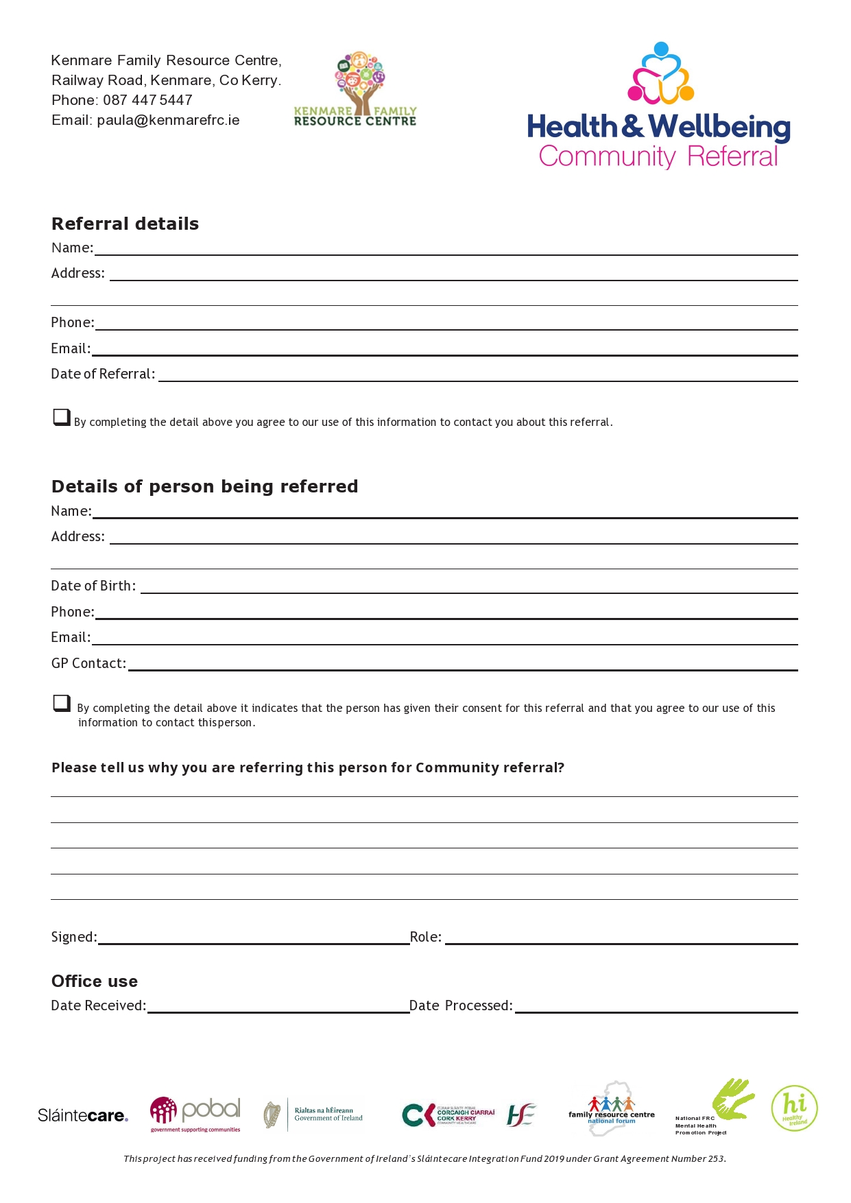 Kenmare Referral Form page0001